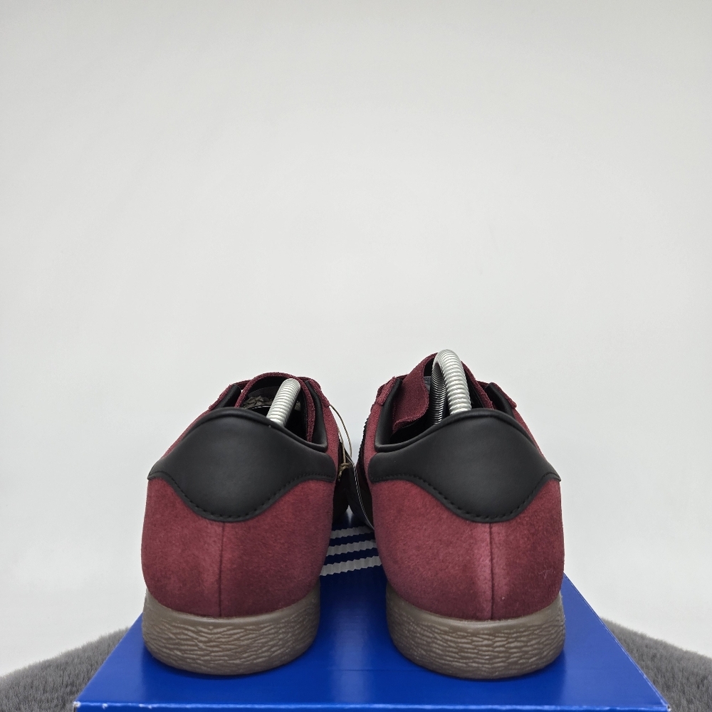 adidas Stadt Men's Suede Burgundy Shoes Size 11.5 New JQ9009 - Picture 6 of 8